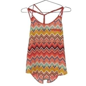 Nwt No Boundaries Small Racer Back Colorful Camisole Top